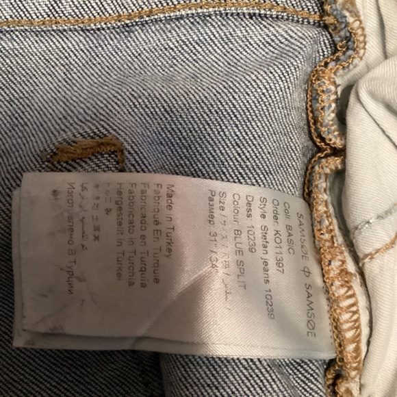 Samsoe Samsoe Men's Blue Jeans - Picture 7 of 10